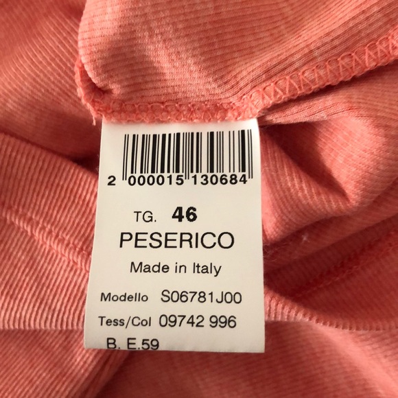 Knit Peach and chiffon top - Picture 4 of 4